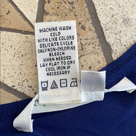 Max Studio Casual Tier Dress Blue S - Picture 10 of 11